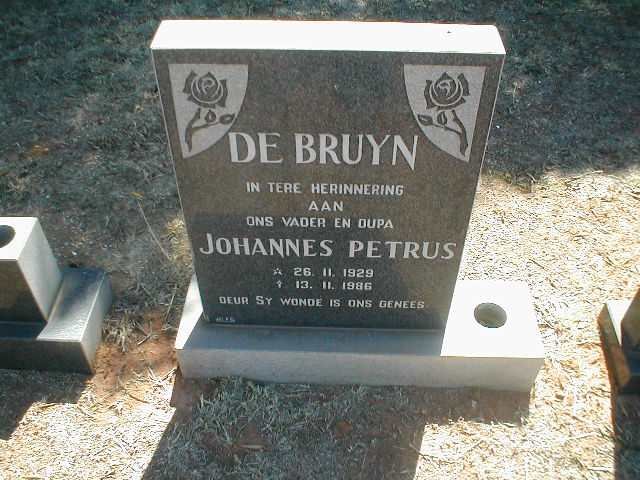 BRUYN Johannes Petrus, de 1929-1986