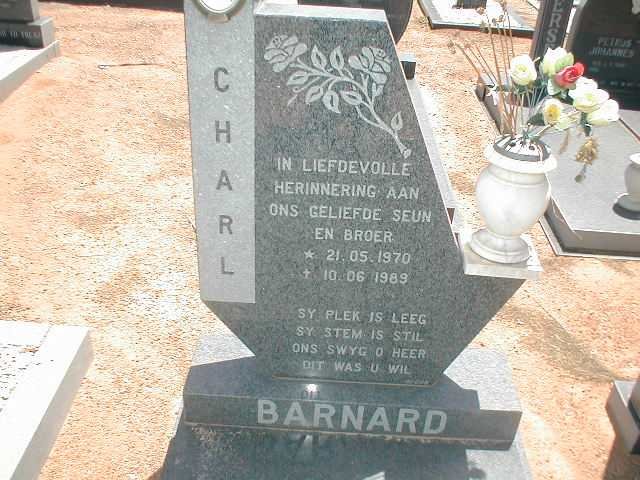 BARNARD Charl 1970-1989