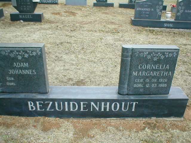 BEZUIDENHOUT Adam Johannes  &amp; Cornelia Margaretha 1926-1985
