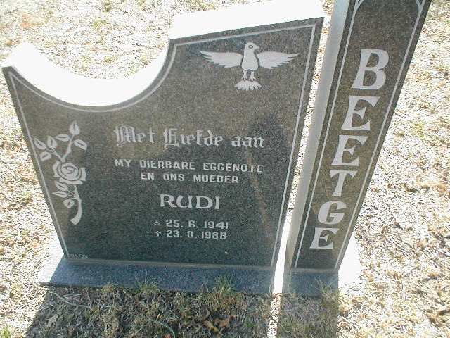 BEETGE Rudi 1941-1988