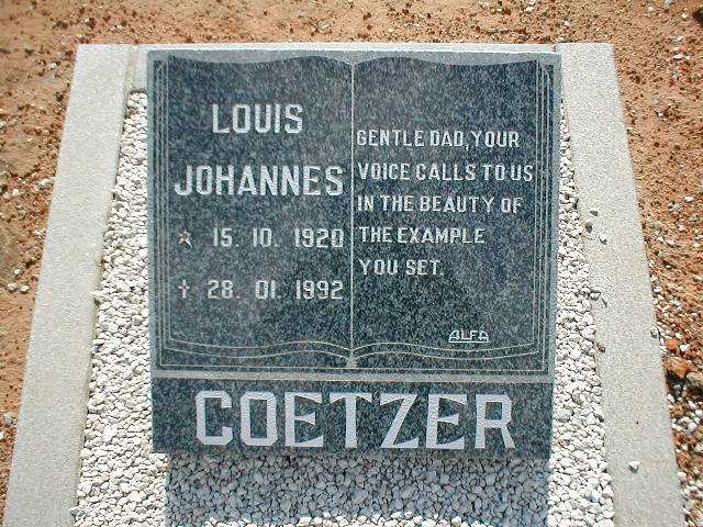 COETZER Louis Johannes 1920-1992