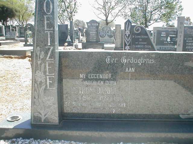 COETZEE Petrus Daniel 1941-1988