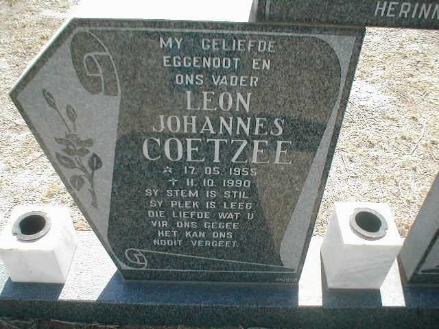 COETZEE Leon Johannes 1955-1990