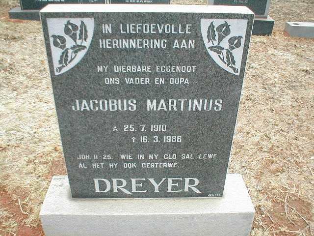 DREYER Jacobus Martinus 1910-1986