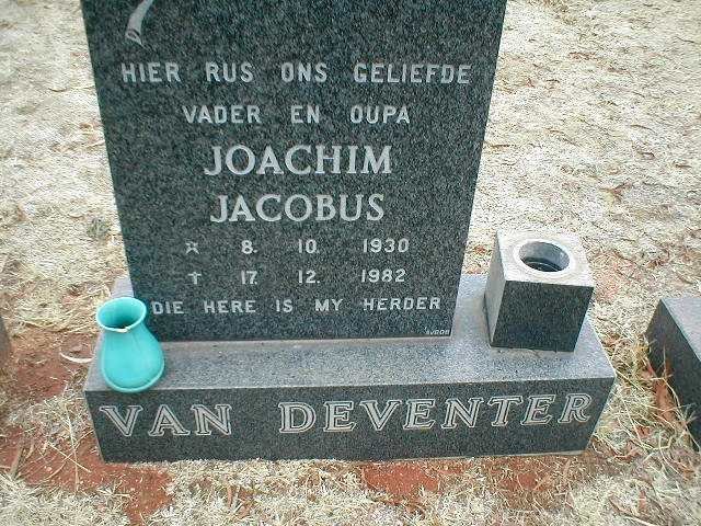 DEVENTER Joachim Jacobus, van 1930-1982