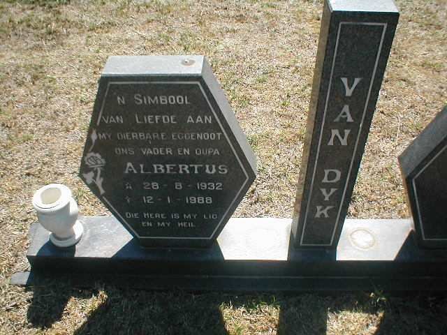 DYK Albertus, van 1932-1988