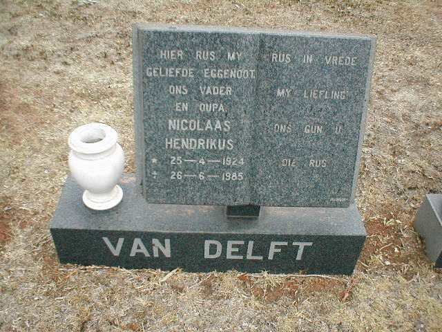 DELFT Nicolaas Hendrikus, van 1924-1985