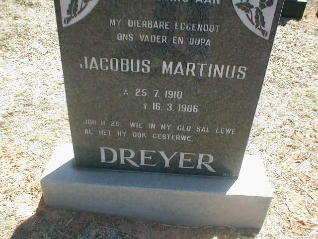 DREYER Jacobus Martinus 1910-1986