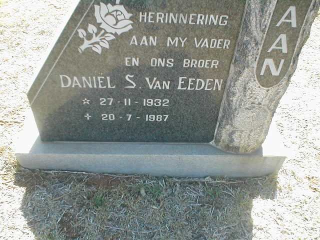 EEDEN Daniël S., van 1932-1987