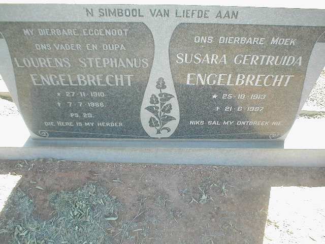 ENGELBRECHT Lourens Stephanus 1910-1986 &amp; Susara Gertruida 1913-1997