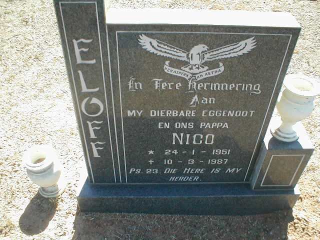 ELOFF Nico 1951-1987