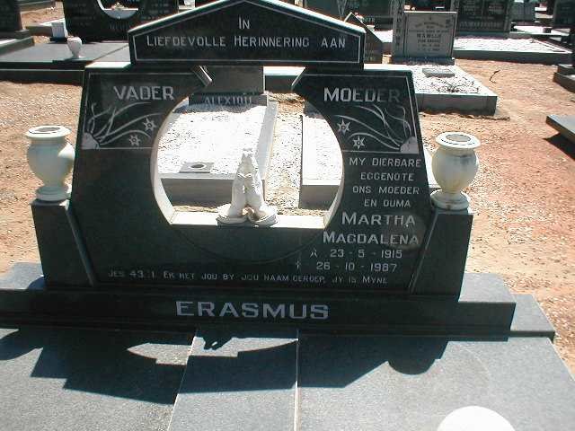 ERASMUS Martha Magdalena 1915-1987