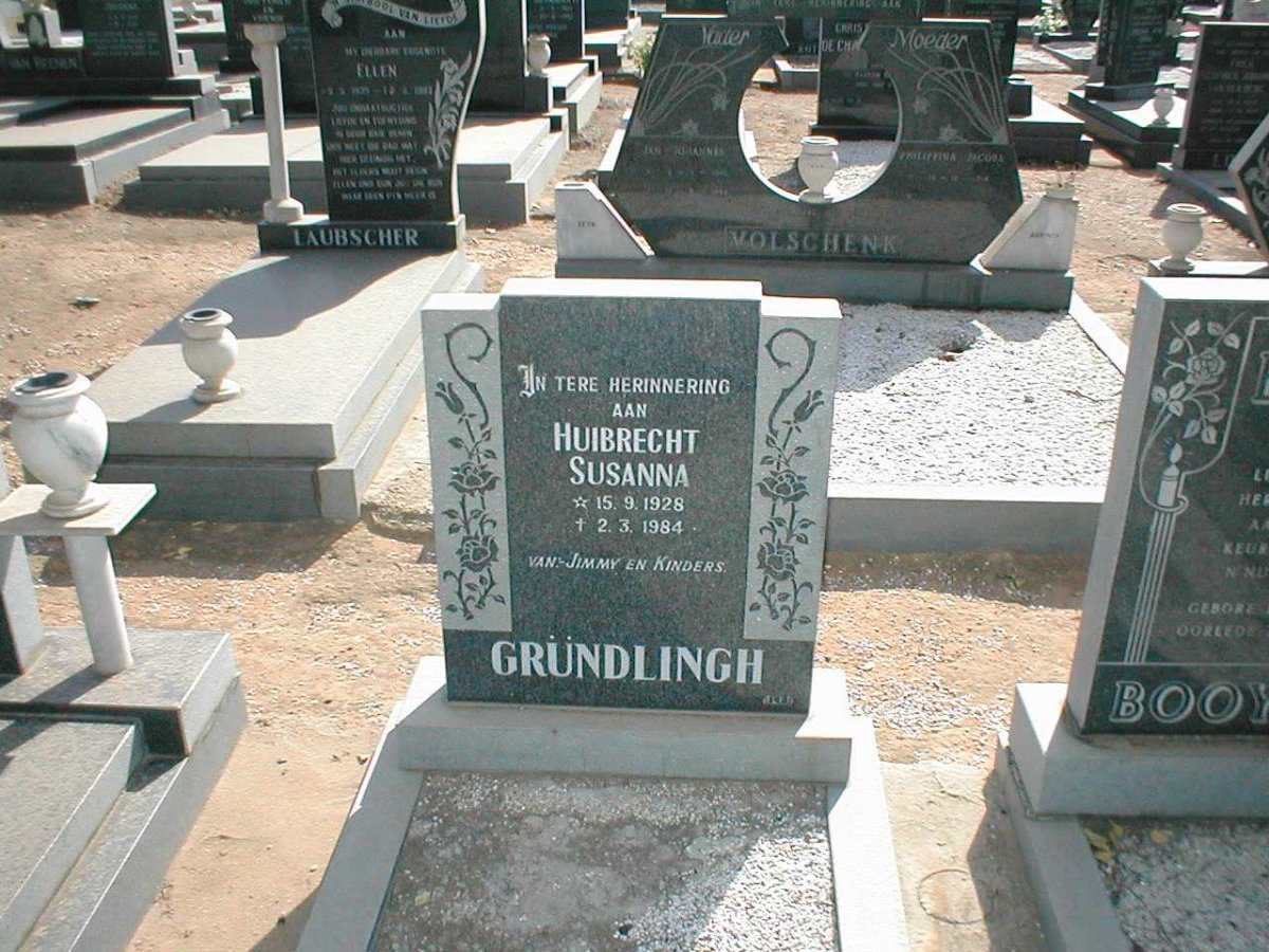 GRUNDLINGH Hulbrecht Susanna 1928-1984