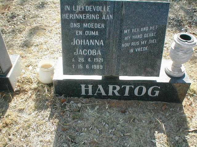 HARTOG Johanna Jacoba 1921-1989