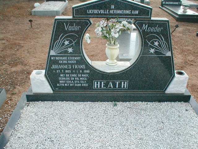 HEATH Johannes Frans 1933-1990