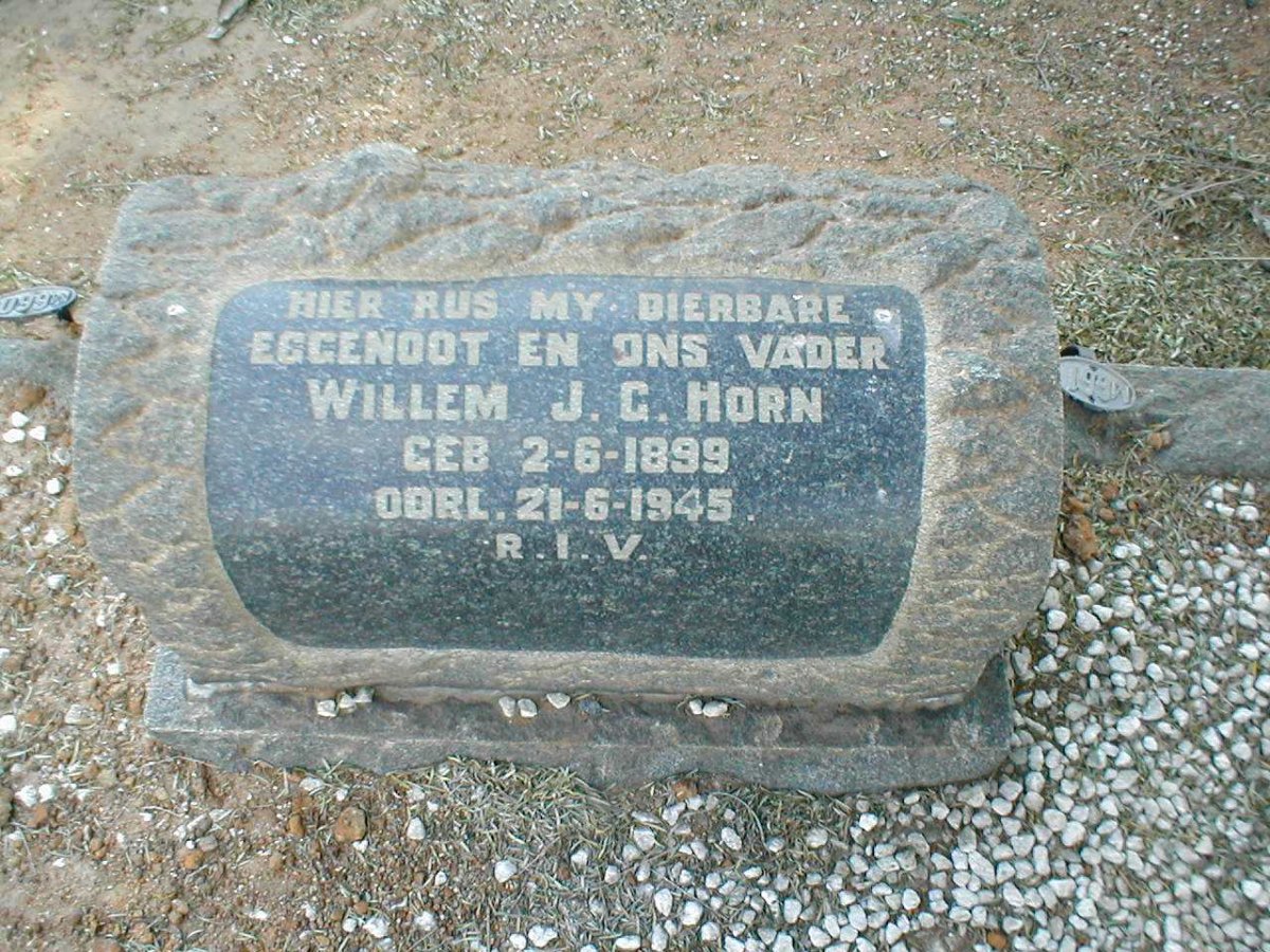 HORN Willem J.G. 1899-1945