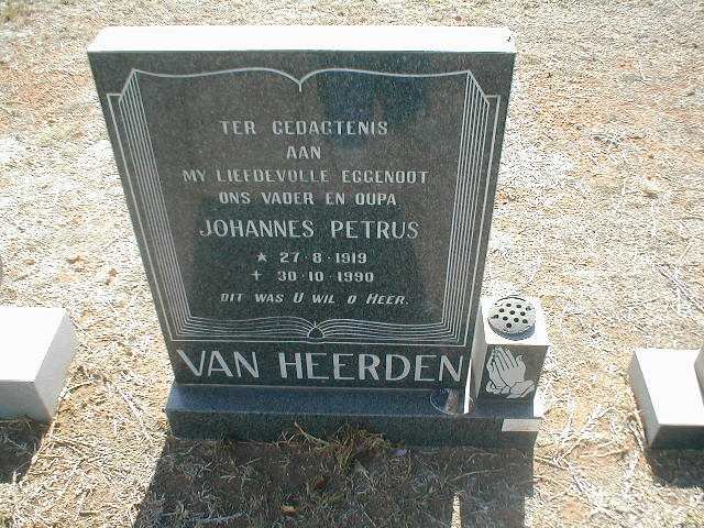 HEERDEN Johannes Petrus, van 1919 - 1990