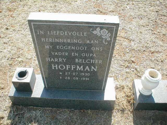 HOFFMAN Harry Belcher 1930 - 1991