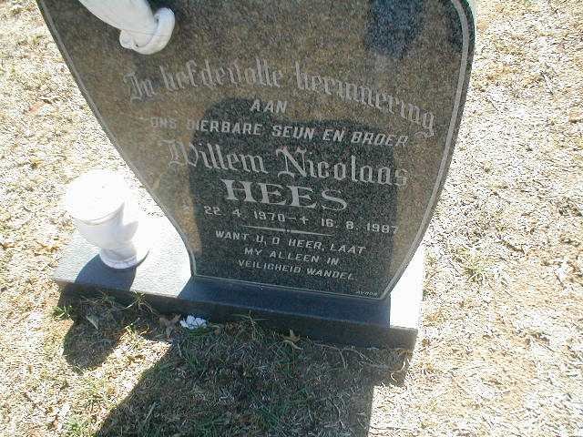 HEES Willem Nicolaas 1970 - 1987