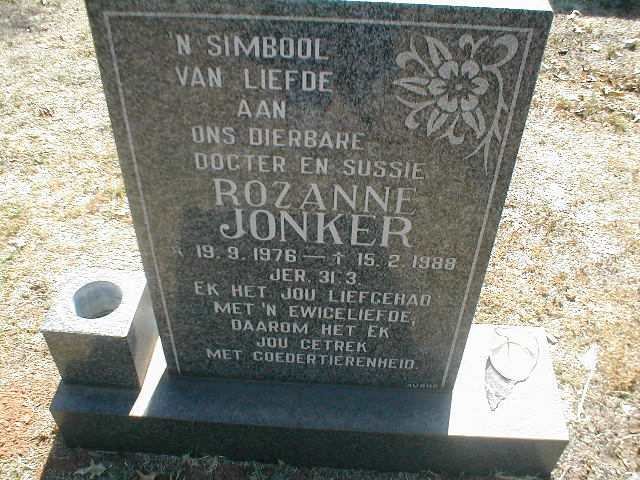 JONKER Rozanne 1976-1988