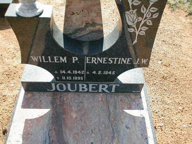 JOUBERT Willem P. 1942-1995 &amp; Ernestine J.W. 1945-