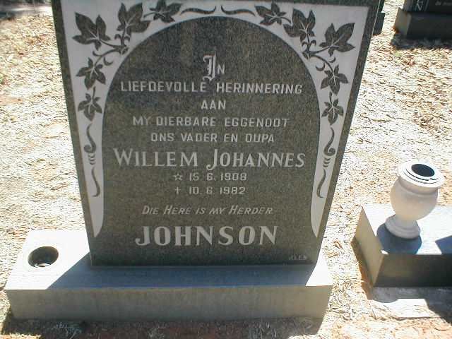 JOHNSON Willem Johannes 1908-1982