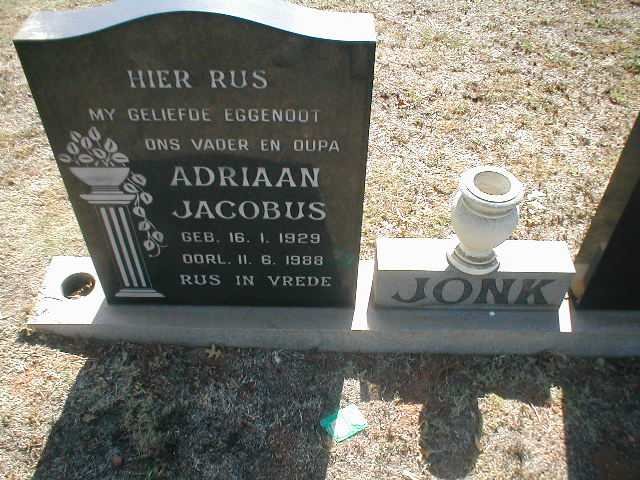 JONK Adriaan Jacobus 1929-1988