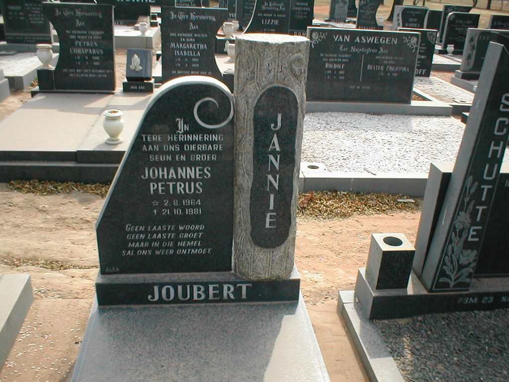 JOUBERT Johannes Petrus 1964-1981