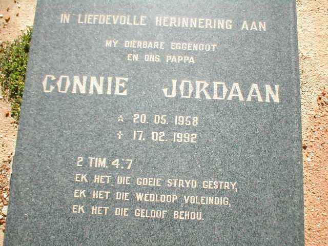 JORDAAN Connie 1958-1992