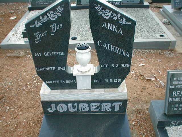 JOUBERT Anna Cathrina 1928-1991