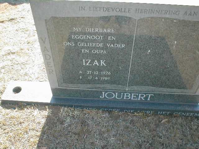 JOUBERT Izak 1926-1989