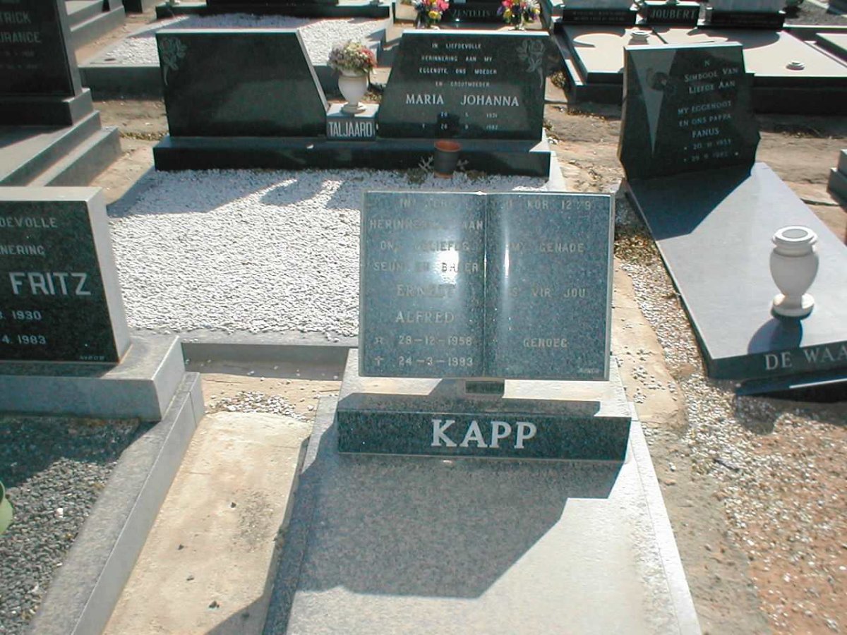 KAPP Ernest Alfred 1958-1983