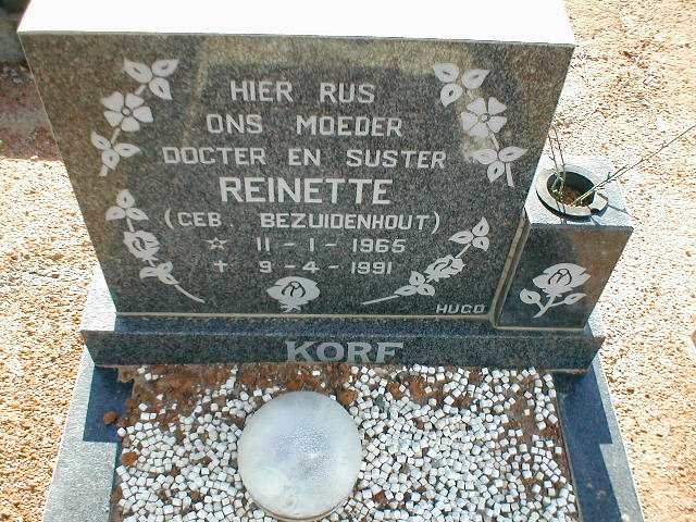 KORF Reinette geb. BEZUIDENHOUT 1965-1991