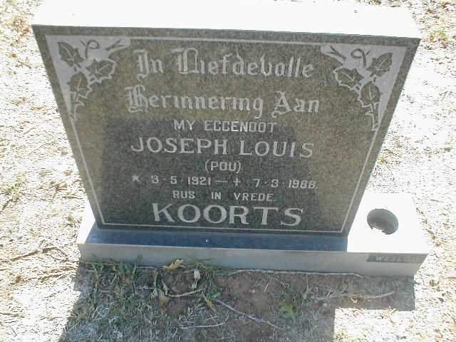 KOORTS Joseph Louis 1921 - 1988