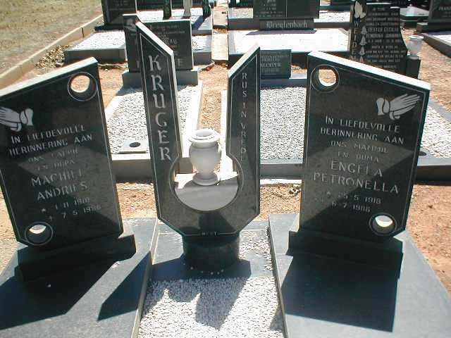 KRUGER Machiel Andries 1910-1986 &amp; Engela Petronella 1918-1986
