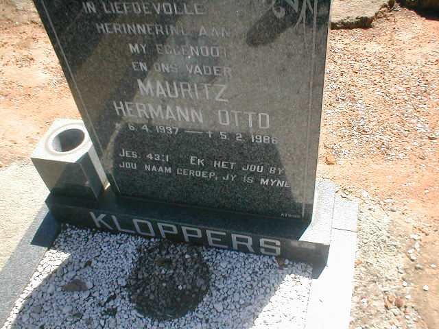 KLOPPERS Mauritz Hermann Otto 1937-1986