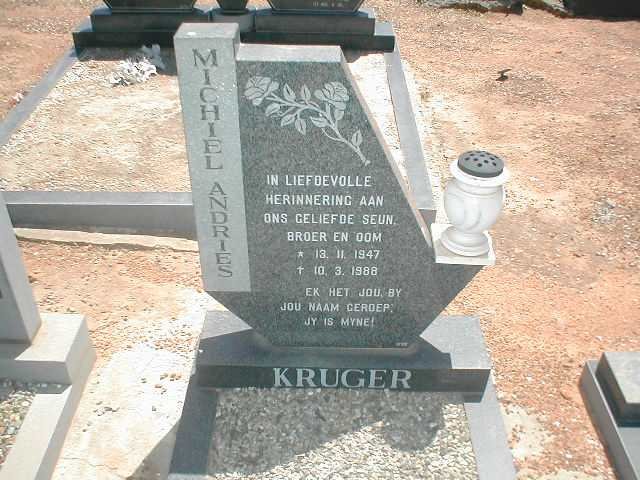 KRUGER Michiel Andries 1947-1988