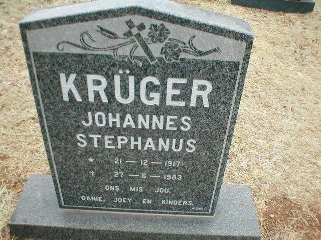 KRÜGER Johannes Stephanus 1917-1983