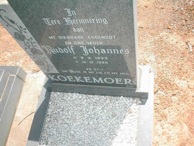 KOEKEMOER Rudolf Johannes 1933-1985