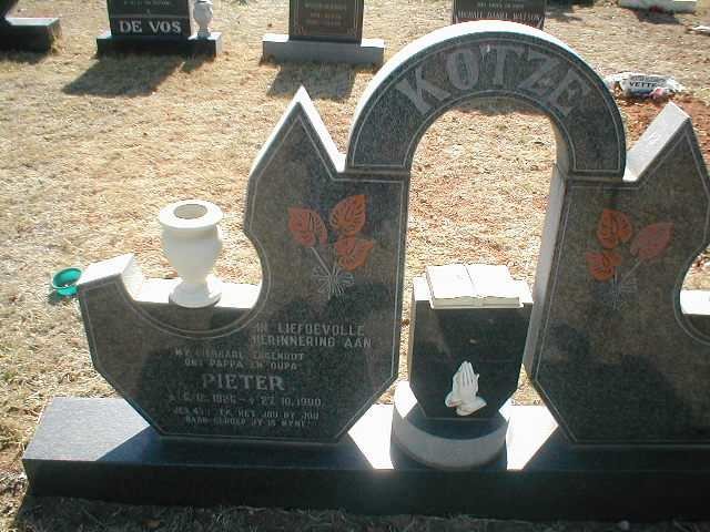 KOTZE Pieter 1926-1990