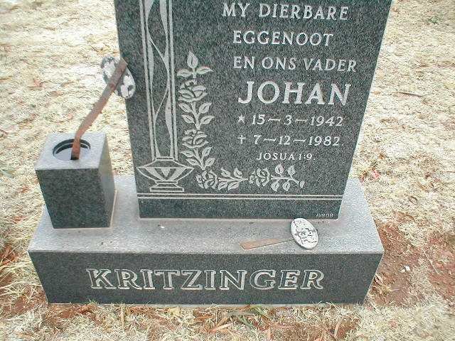 KRITZINGER Johan 1942-1982