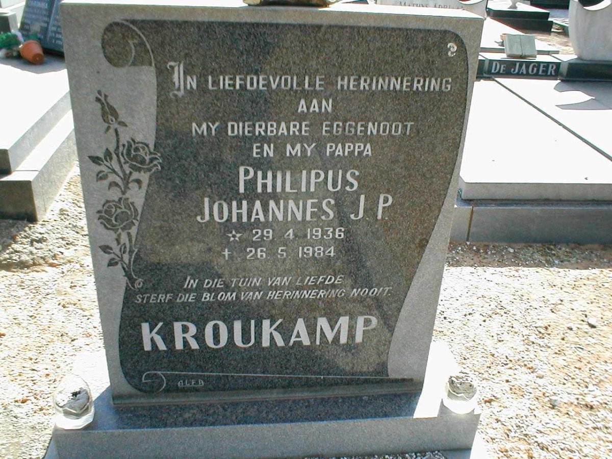 KROUKAMP Philipus Johannes J.P. 1936-1984