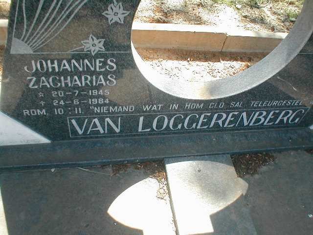 LOGGERENBERG Johannes Zacharias, van 1945-1984