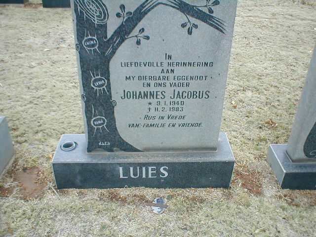 LUIES Johannes Jacobus 1940-1983