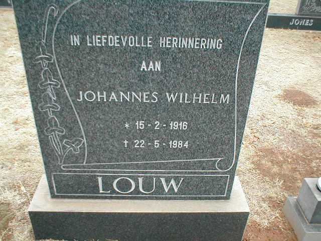 LOUW Johannes Wilhelm 1916-1984