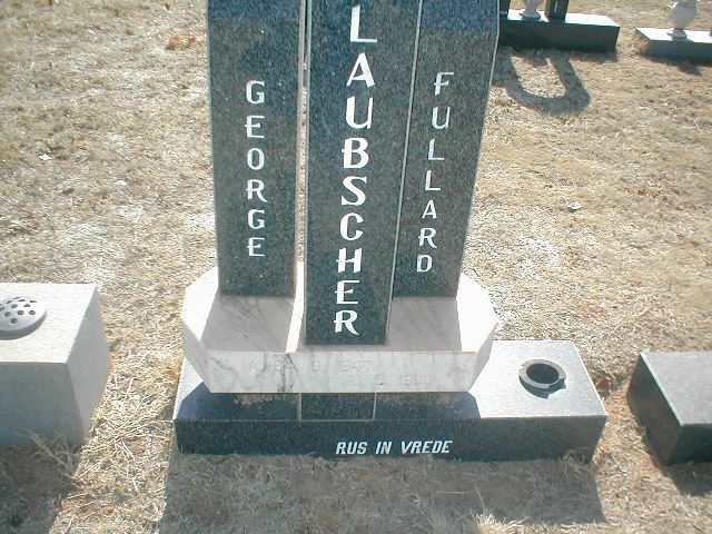 LAUBSCHER George Fullard 1947-1990