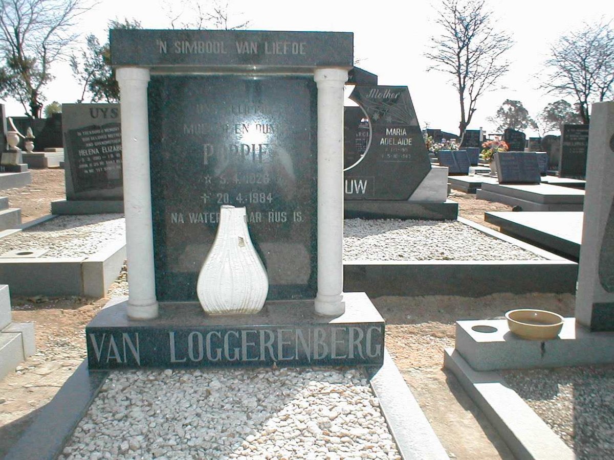 LOGGERENBERG Poppie, van 1926-1984
