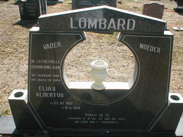LOMBARD Elias Albertus 1922-1988