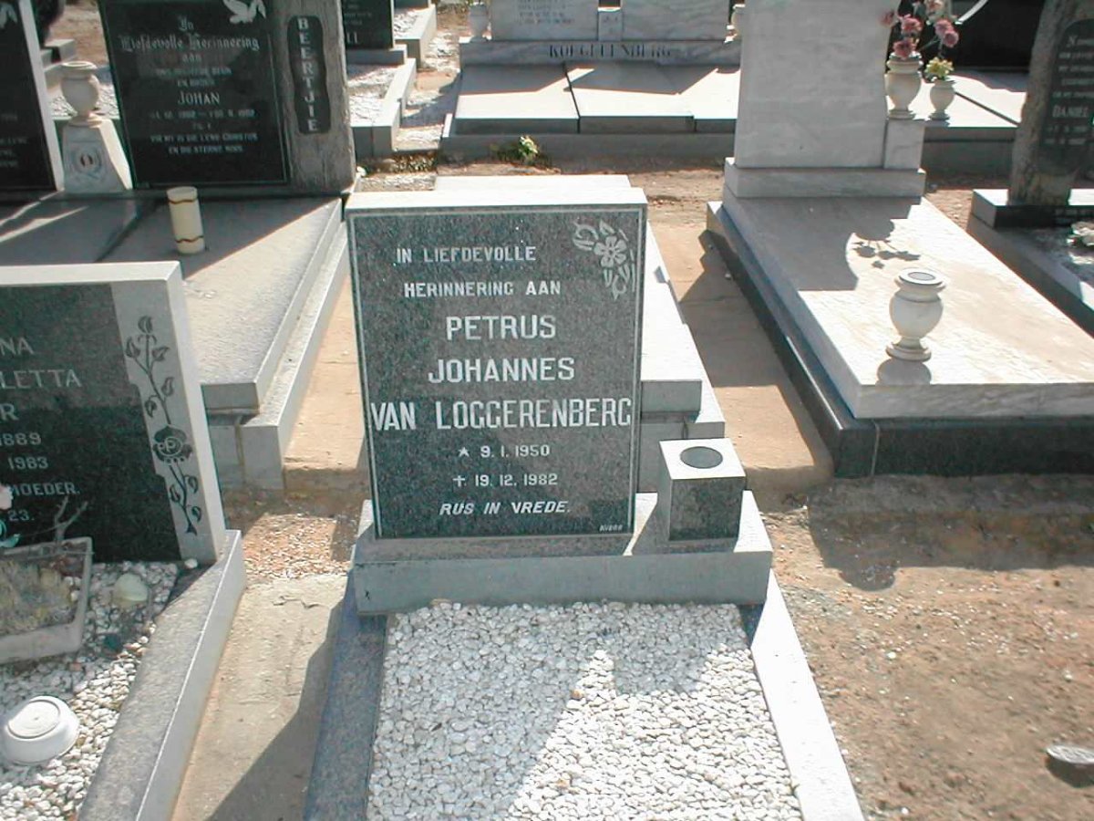LOGGERENBERG Petrus Johannes, van 1950-1982