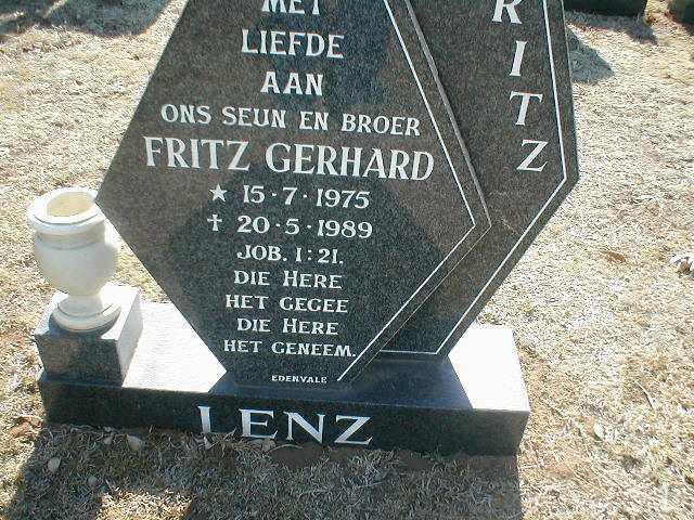LENZ Fritz Gerhard 1975-1989